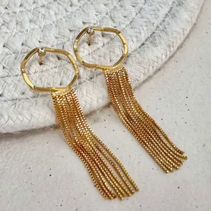 BRINCO CÍRCULO COM PONTO DE LUZ E FRANJA