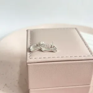 BRINCO PRATA925 ARGOLA COM CORAÇÃO