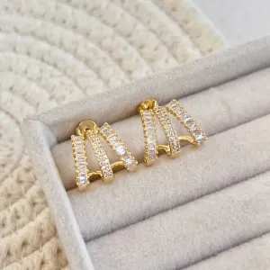 BRINCO ZIRCONIAS E  BAGUETES CRISTAL