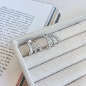 BRINCO ZIRCONIAS E  BAGUETES CRISTAL