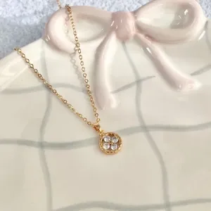 COLAR INFANTIL MINI ELOS FLORZINHA NO CÍRCULO