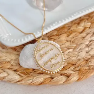 COLAR MEDALHA - NUNCA FOI SORTE, SEMPRE FOI DEUS