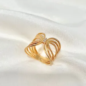 ANEL FIOS COM 3 ZIRCONIAS