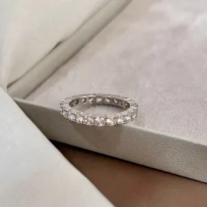 ANEL TODO EM ZIRCONIAS 3MM