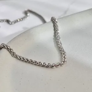 COLAR AÇO INOX GROSSO 55CM