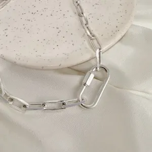 COLAR ELO CARTIER COM MOSQUETÃO