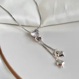 COLAR GRAVATINHA CORAÇÃO CRISTAL