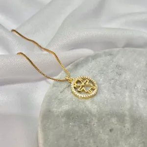 COLAR MENINA COM CÍRCULO CRAVEJADO