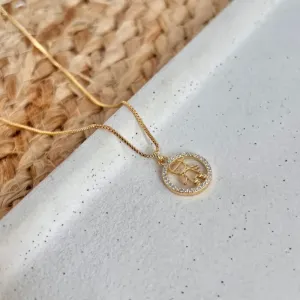 COLAR MENINO COM CÍRCULO CRAVEJADO