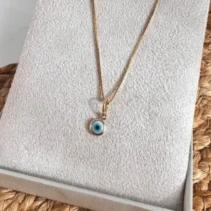 COLAR MINI OLHO GREGO BRANCO