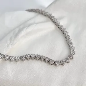 COLAR RIVIERA CORAÇÃO CRAVEJADOS - 45CM