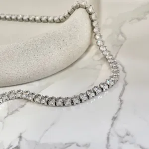 COLAR RIVIERA PEDRA OVAL 40CM