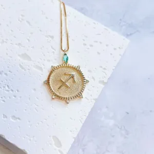 COLAR SIGNO SAGITÁRIO COM PEDRINHAS