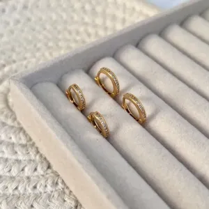 DUPLA BRINCO DE ARGOLA ARTICULADA FINA