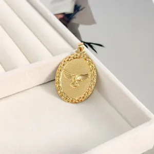 PINGENTE MEDALHA OVAL DIVINO ESPÍRITO ESPÍRITO SANTO