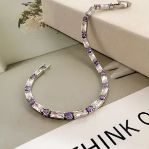 PULSEIRA BAGUETES E PONTO DE LUZ LILÁS