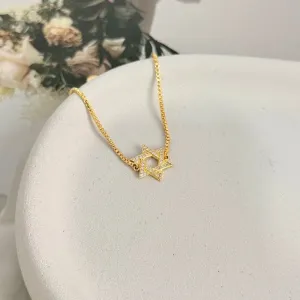 PULSEIRA ESTRELA DE DAVI CRAVEJADA