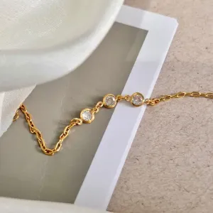 PULSEIRA INFANTIL MÃE E FILHA  - 3 PEDRAS TIFFANY