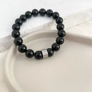 PULSEIRA MASCULINA AÇO INOX COM DETALHE DE SEPARADOR