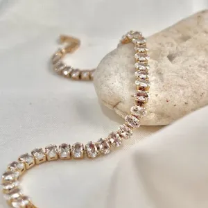 PULSEIRA RIVIERA PEDRA OVAL FECHO JOIA