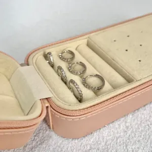 TRIO ARGOLA ARTICULADA ZIRCONIA COM CRAVAÇÃO INGLESA