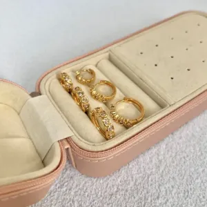 TRIO ARGOLA CORAÇÕES CRISTAL