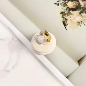 ANEL LUXO TRIÂNGULOS DE MICRO ZIRCONIA