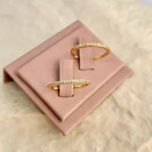 ANEL PAR DE  APARADOR MICRO ZIRCONIAS