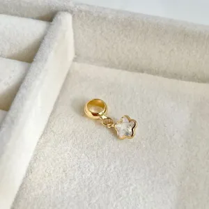 BERLOQUE FLOR DE PEDRINHA CRISTAL