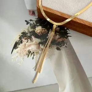 COLAR CHOKER FITA COM FRANJA