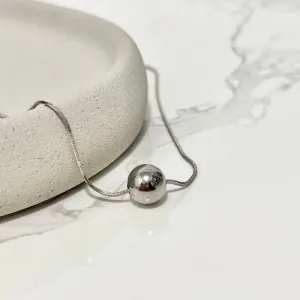 COLAR GARGANTILHA RABO DE RATO COM 1 ESFERA