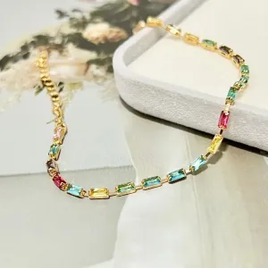 PULSEIRA BAGUETES COLORIDAS COM EXTENSOR