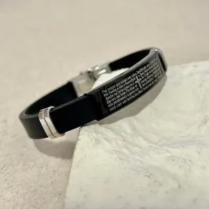 PULSEIRA DE BORRACHA COM PLACA DE INOX