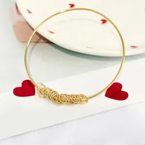 BRACELETE ARO COM 20 ARGOLINHAS