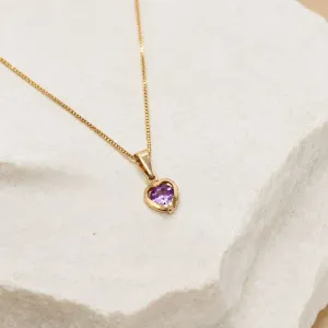 COLAR CORAÇÃO STRASS LILÁS