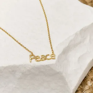 COLAR MANUSCRITO PEACE