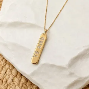 COLAR PLACA EU TE AMO CRAVEJADA