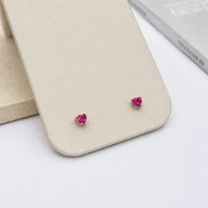BRINCO CORACÃO 4MM PINK