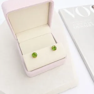 BRINCO PONTO DE LUZ CAIXA VERDE STRASS 6MM