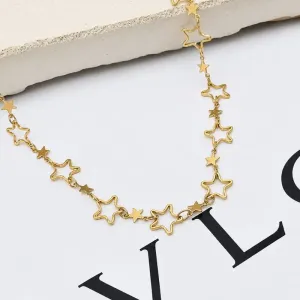 COLAR CHOKER ESTRELAS 40CM