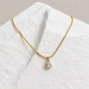 COLAR CHOKER RABO DE RATO COM PINGENTE DE GOTA