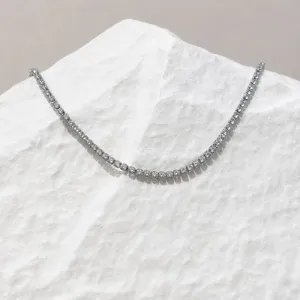COLAR CHOKER RIVIERA  ZIRCONIA 2,5MM 50CM + 10CM EXTENSOR