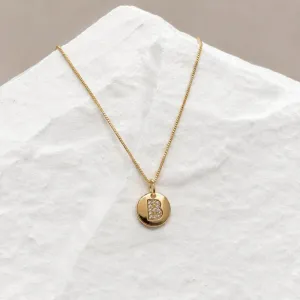 COLAR MINI MEDALHA DE LETRA - B