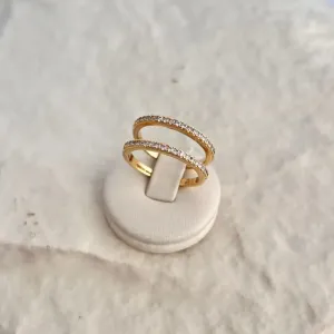 ANEL PAR DE APARADOR 2MM MICRO ZIRCONIAS