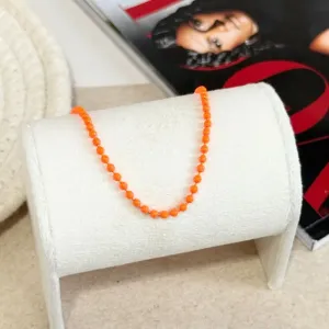 COLAR BOLINHAS LARANJA