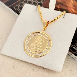 COLAR COM MEDALHA DE JESUS CRISTO