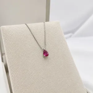 COLAR COM PINGENTE GOTA PINK