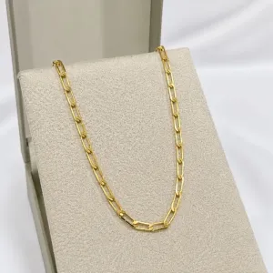 COLAR MASCULINO ELO LONGO ACHATADO 70CM