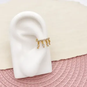PIERCING FAKE CRAVEJADO COM PINGENTES