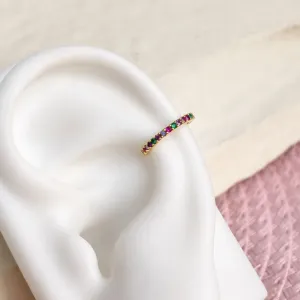 PIERCING FAKE MICRO ZIRCONIAS COLORIDAS
